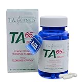 T.A. Sciences TA-65 Telomere Activation Supplement, 2.5 Times Potency Telomerase, 30 Capsules