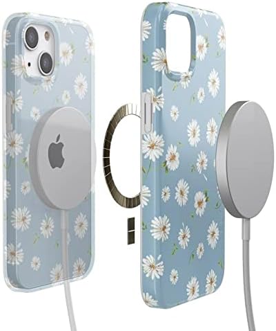 Casely iPhone 13 Case | Daisy Daydream | Baby Blue Floral | Compatible with MagSafe | Classic Ultra Slim Design - Image 8