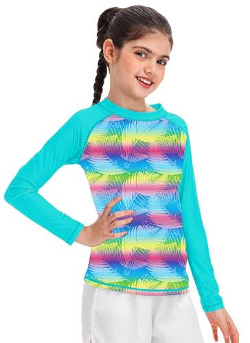 Image of Remimi Unisex Kids Rash Guard Long Sleeve SPF 50+ Tie Dye Sun Shirt 3-12 Years