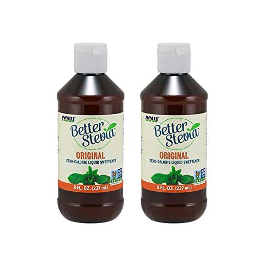 Now Foods Better Stevia Original Liquid Extract, 8 Ounce Bottle (Pack of 2)