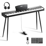 𝐑𝐞𝐬𝐩𝐨𝐧𝐬𝐢𝐯𝐞 𝐕𝐞𝐥𝐨𝐜𝐢𝐭𝐲-𝐒𝐞𝐧𝐬𝐢𝐭𝐢𝐯𝐞 𝐊𝐞𝐲𝐛𝐨𝐚𝐫𝐝 - The EUP-80 digital piano is equipped with full-size touch-sensitive keys，providing you with a more sensitive and customizable playing experience 𝐀𝐛𝐮𝐧𝐝𝐚𝐧𝐭 𝐅𝐮𝐧𝐜𝐭𝐢𝐨𝐧 𝐏𝐚𝐧𝐞𝐥 - The Electric Piano Keyboard offers mul...