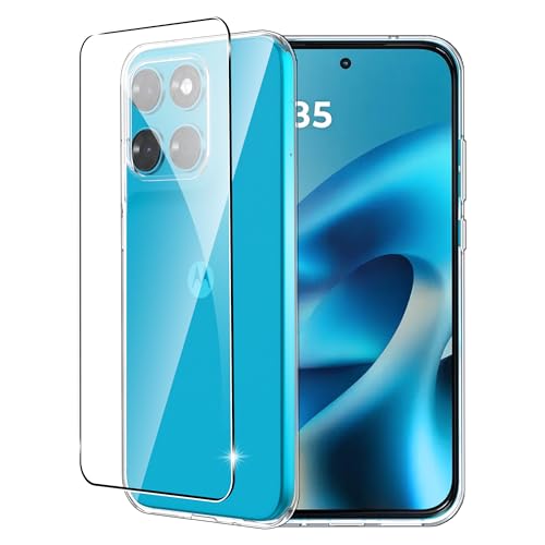FDHYFGDY Coque pour Motorola Moto G87/G77/G67 + 1x Film de Protection, Anti-Jaunissement, Antichoc...