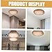 Yardenfun Lamp Shade Diffuser Cover for Pendant Lights and Chandeliers Brown Light Shading Tool Easy to Install Lamp Bottom Cover for Bedroom Living Room Study Use