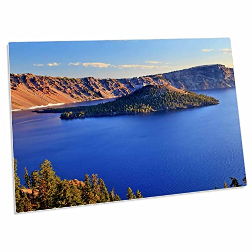 3dRose Crater Lake National Park Alfombrilla grande