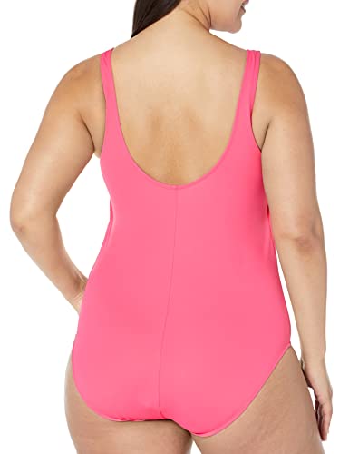 Image of Amazon Essentials Women's One-Piece Scoop Neck Coverage Swimsuit (Available in Plus Size)