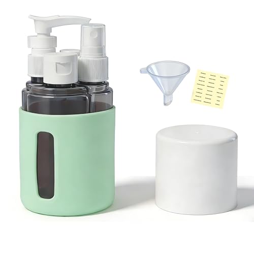 Flacons de voyage approuvées TSA pour cosmétiques et pots vides étanches pour escapades et week-end