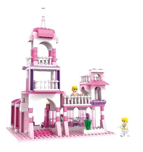 Assembled COGO Princess Castle from the front