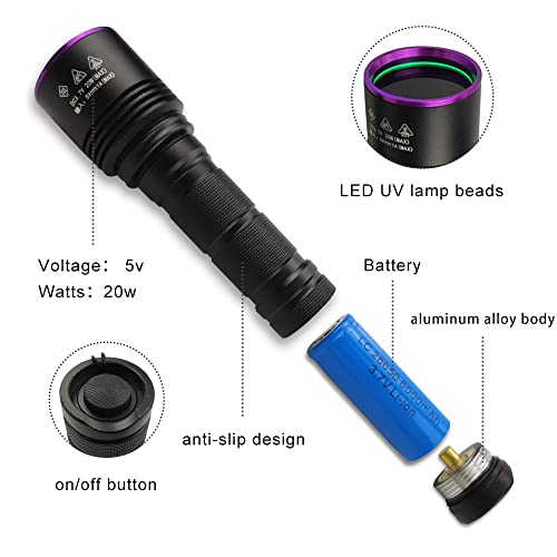 Xcvoc Hd Shadow Free Blood Tracking Light For Hunting Rechargeable Blood Light For Deer, Blood Detecting Flashlight #TOP4
