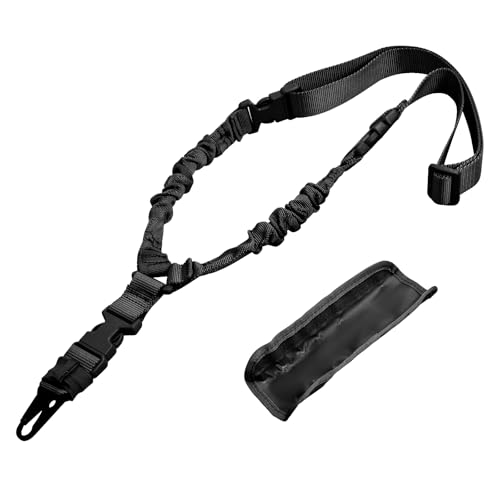 Dokeno 1 Punto Sling Airsoft, Correa Táctica Ajustable Correa Pistola, Liberación Rápida Flexible Cuerda de Seguridad Pistola Portátil Múltiples Eslingas Pistola para Caza Fusil Airsoft Rifle Exteri