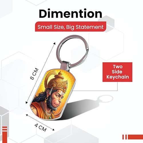 Image of Stylish Metal Keychains with Permanent Glossy Print - Inspirational Quotes & Spiritual Designs - Perfect Key chains for loved ones, Personal Use, Gifts & Return Gifts