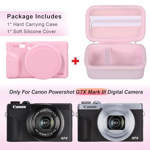 Funda rígida para Canon PowerShot G7X Mark III, color Jelly Pink miniatura 2