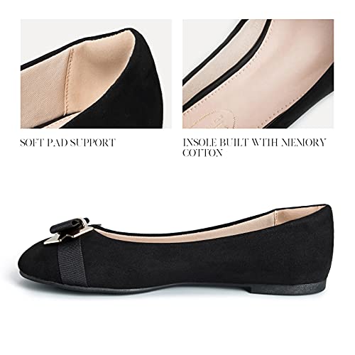 WFL Women's Flats Round Toe Slip on Comfort Walking Ballet Flat Shoes3
