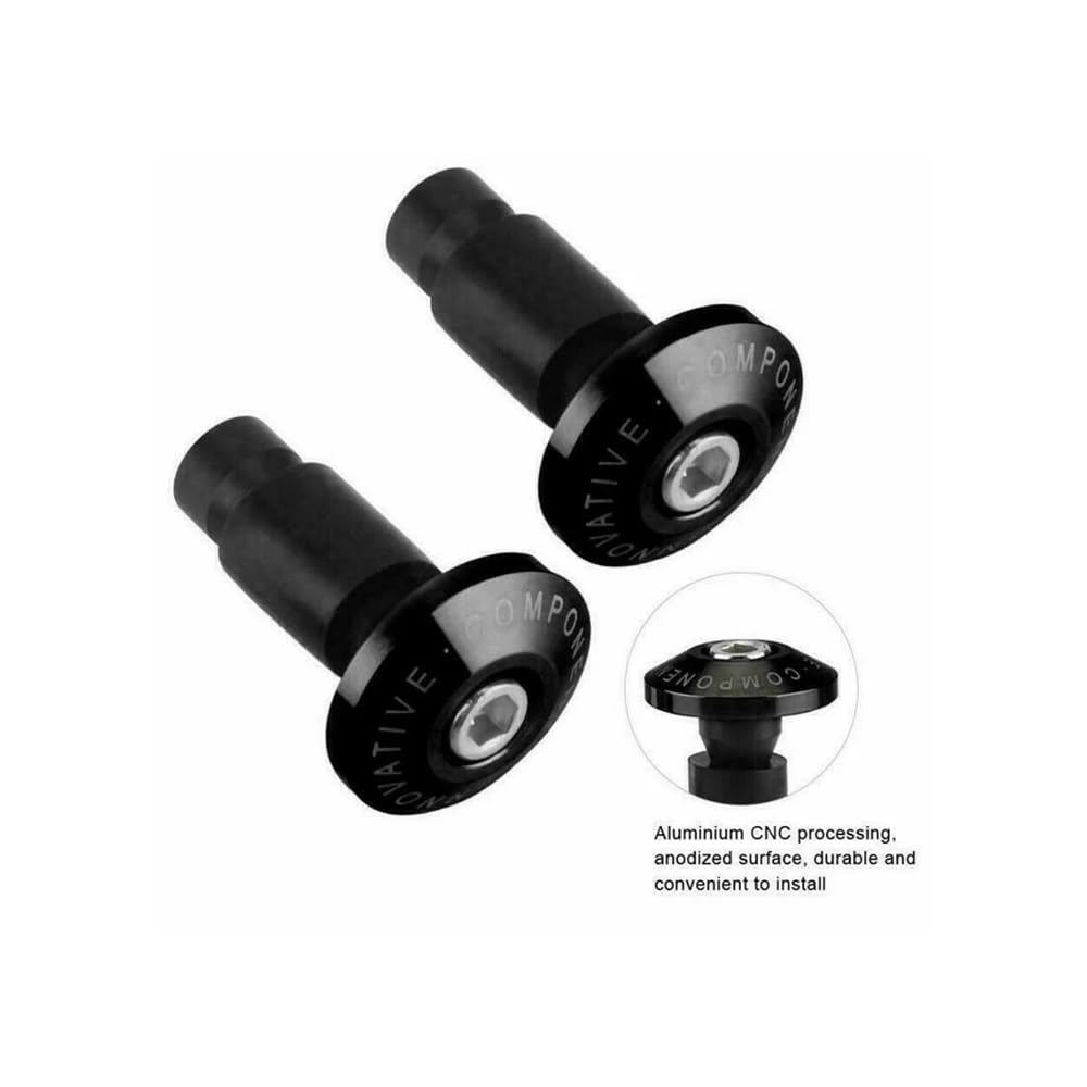 Tapones para Manillar De Motocicleta para 2 Unidades Universales Contrapesos Accesorios De Protección para Manillar De Motocicleta.