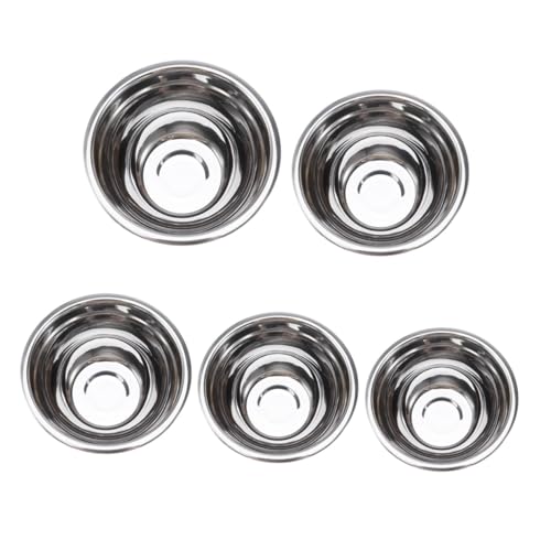 Hoement Bacino Miscelazione in Acciaio Inossidabile Chef Ciotole Ciotola Per Insalata Frutta Grandi Dimensioni Ciotola Miscelazione Del Mixer