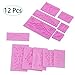 Produktbild Kuchen Silikonform Prägen (ein Satz von 12) HPiano Blume Spitze Retro Relief Silikon Fondant Dekor Zucker Icing Mold Mat für Kuchen dekorieren Cupcakes Sugarcraft Candies Perle Fondant