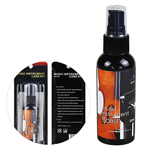 Prefox Universal Instrument Care Liquid - gitarr, piano, fiol, panelpolish vax och S-renare för alla dina musikinstrument