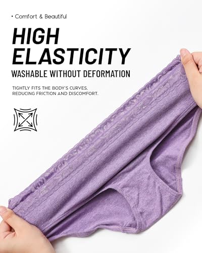 Altheanray Womens Underwear Cotton Briefs Lace Bikini Panties for Women Breathable Hipster Comfort Stretch3