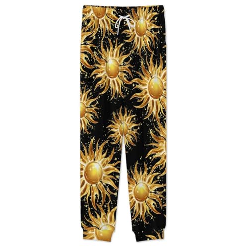 Magic Sun Print Men’s Pajama Set Long Sleeve Top And Pants Loungewear Sleepwear Pjs Nightwear2