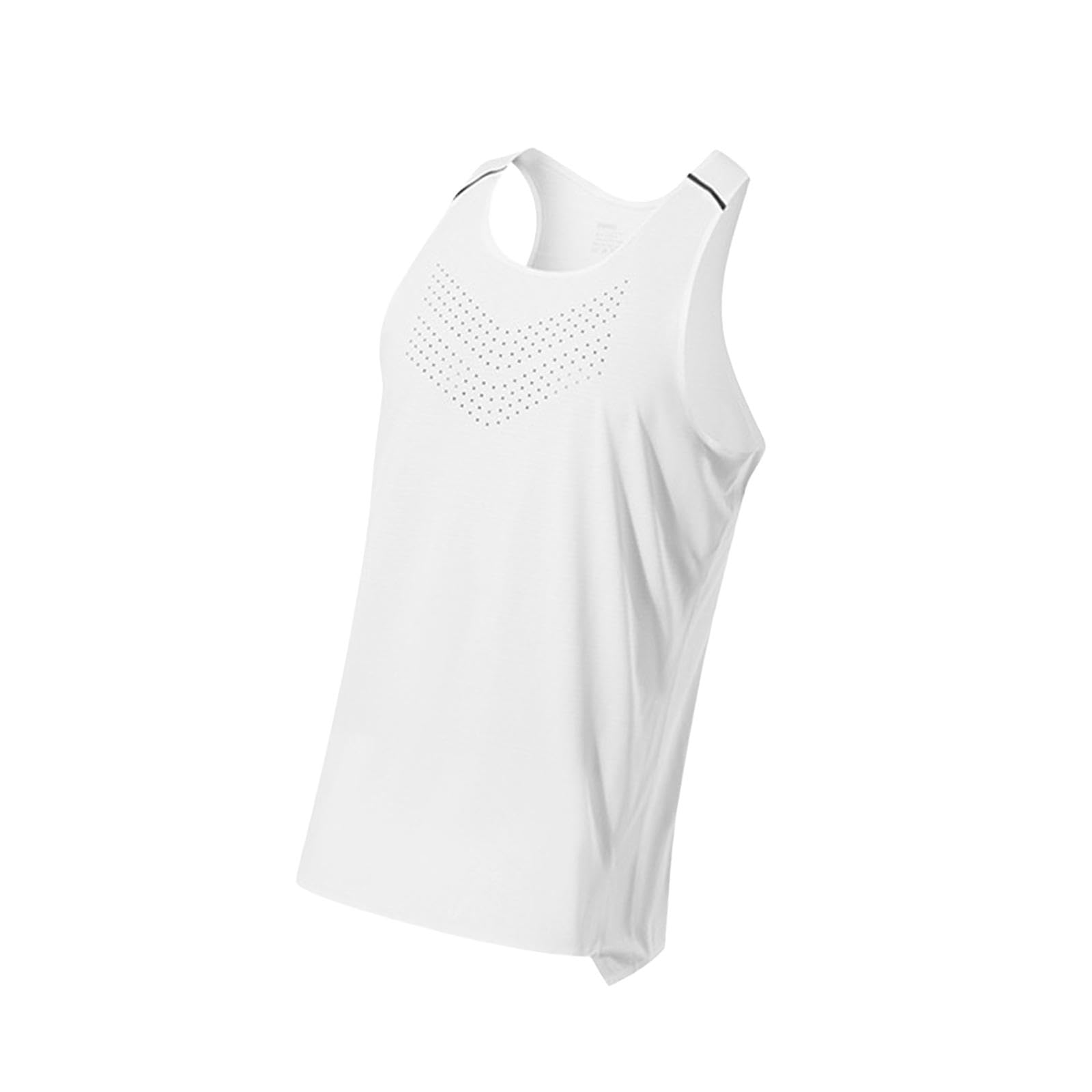 Maglietta Uomo Canotta Smanicata Allenamento Palestra Poliestere Traspirante Quick Dry Adatta Ciclismo Bodybuilding Fitness