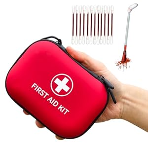 138 Pcs Mini First Aid Kit Travel Size, TSA Approved Small First Aid Kit for Car, Hiking & Home, Compact Travel Medicine Kit, Med Kit