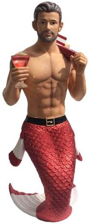 December Diamonds Santa Daddy II Merman Large Figurine Sculpture 5555017 New