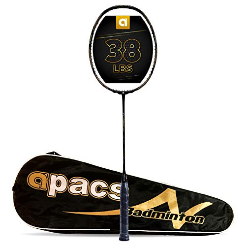 Image of Apacs Z-Ziggler (Unstrung, 38 LBS Max Tension) 6.4mm Slim Shaft | Made in Vietnam | 100% Japanese Graphite Badminton Racket with Free Full Cover | G2-4 1 /8 inches (Green)