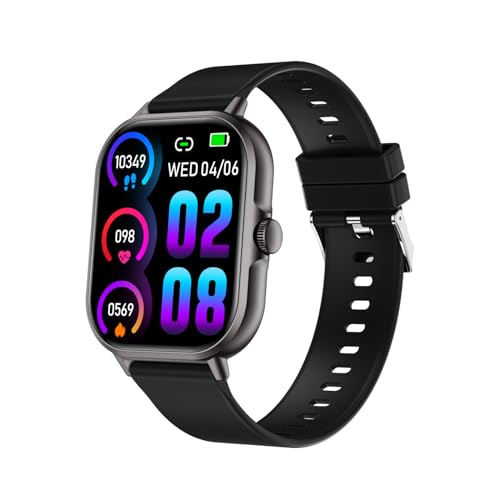 Smart Watch for Women Men, 2.01" Smartwatch with Heart Rate Monitor Blood Oxygen and Sleep Monitor Fitness Tracker Watch (Make/Answer Call), IP67 Waterproof Smart Watch for Android iOS Phones (Black) -  XGVIEGZ, X15