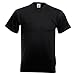 Fruit of the Loom Men's Valueweight V-Neck T-Short Sleeve T-Shirt Medium White