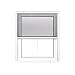 Produktbild jarolift 4 in 1 Zanzara Insektenschutzrollo Fliegengitter für Fenster, Bausatz mit Aluminium-Rahmen, Robustes Fiberglas-Gewebe, 130 x 160 cm (B x H), Weiß