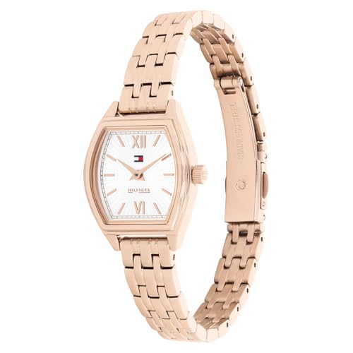 Image of Tommy Hilfiger Norah with White Dial Rose Gold Stainless Steel Strap Watch for Women - TH1782912