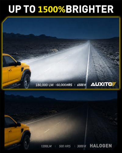 Image of AUXITO 9006 9005 LED Bulbs Combo 6500K White 180,000LM Mini Size,4PCS