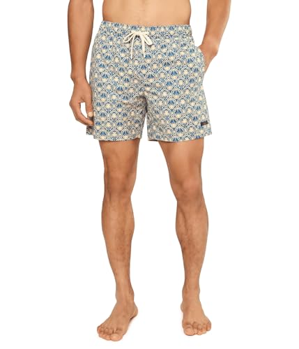 Faherty Mens All Day Trunk (6") Golden Palm Mosaic XL One Size