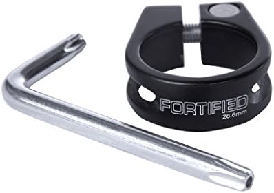 Payback Seatpost Anti-Theft Security Clamp Collar Fortified (Silver, 34.9mm)