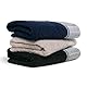 möve Brooklyn Gästetuch Uni mit Fischgratbordüre 30 x 50 cm aus 85 % Baumwolle / 10 % Viskose aus Bambus-Zellstoff / 5 % Leinen, cashmere