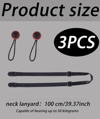 NUDFSY 3PCS Camera Strap, Accessories Adapter Quick Release, Wrist Strap, Photography Adapter for Binocular, Action, Digital Camera, Laptop Bags