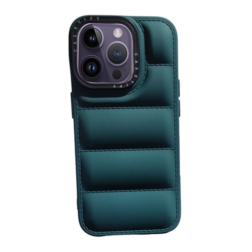 Image of jethuripuffer case Compatible with 15pro Green