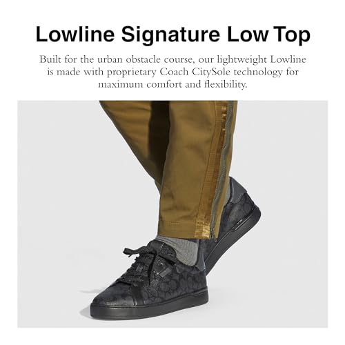 Image of Coach mens Lowline Signature Low Top