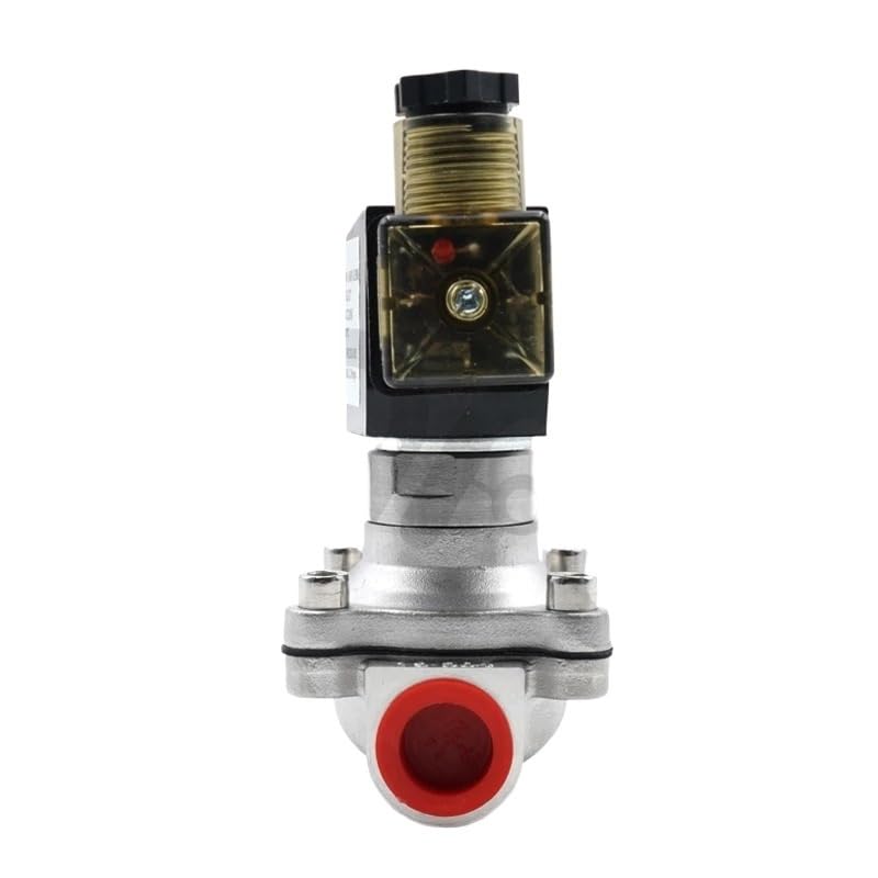 Électrovanne normalement ouverte AC220V en inox pour air comprimé - 4