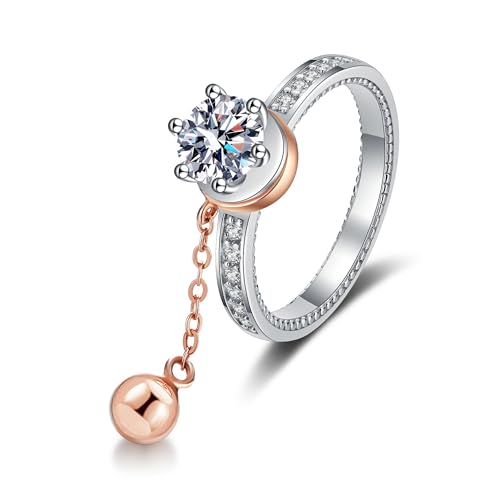 Bague moissanite 1ct en argent 925 le cadeau d'anniversaire idéal