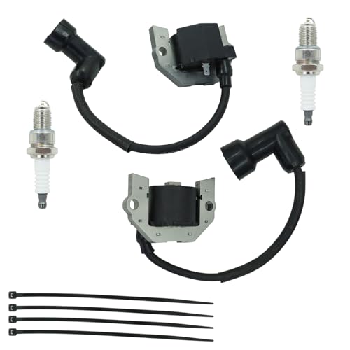 2 Pack of Ignition Coil Module for Toro TimeCutter Series Riding Lawn Mowers with Spark plug Replace 136-7883 139-0720 127-9216