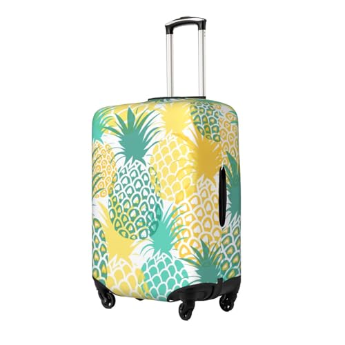 Tropical Pineapple Print Luggage Suitcase Cover Protector Luggage Washable Covers With Concealed Zipper2