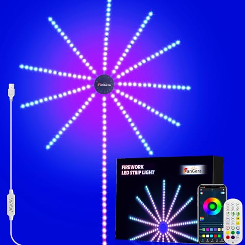 FanGera Smart Firework LED Lights Indoor with 11pcs LED Strip Lights