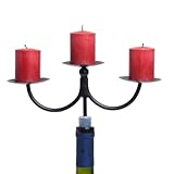 Oenophilia Afterglow Bottle Candelabra, 3 Small Pillars