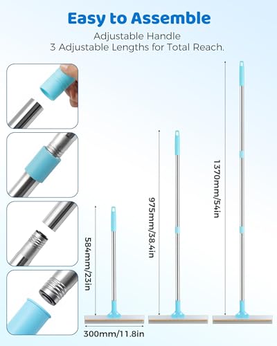 RZPTL Adjustable Carpet Rake 3-in-1 Pet Hair Remover Kit — view 7