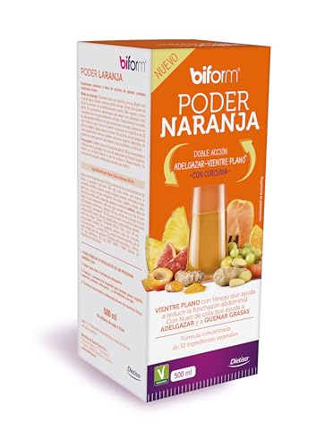 Biform Poder Naranja - Complemento Alimenticio - Sabor A Naranja Con Doble Acción Adelgazar Y Vientre Plano - Para Combinar Con Tu Bebida Favori Biform Poder Naranja - Complemento Alimenticio - Sabor A Naranja Con Doble Acción Adelgazar Y Vientre Plano - Para Combinar Con Tu Bebida Favori