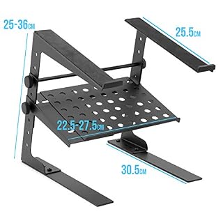 Tiger LEC18-BK DJ Support pour PC – avec une étagère – Noir - Les Beatles, Paul McCartney, John Lennon, RIngo Starr, George Harrison Tiger LEC18-BK DJ Support pour PC - avec une étagère - Noir – Image 6