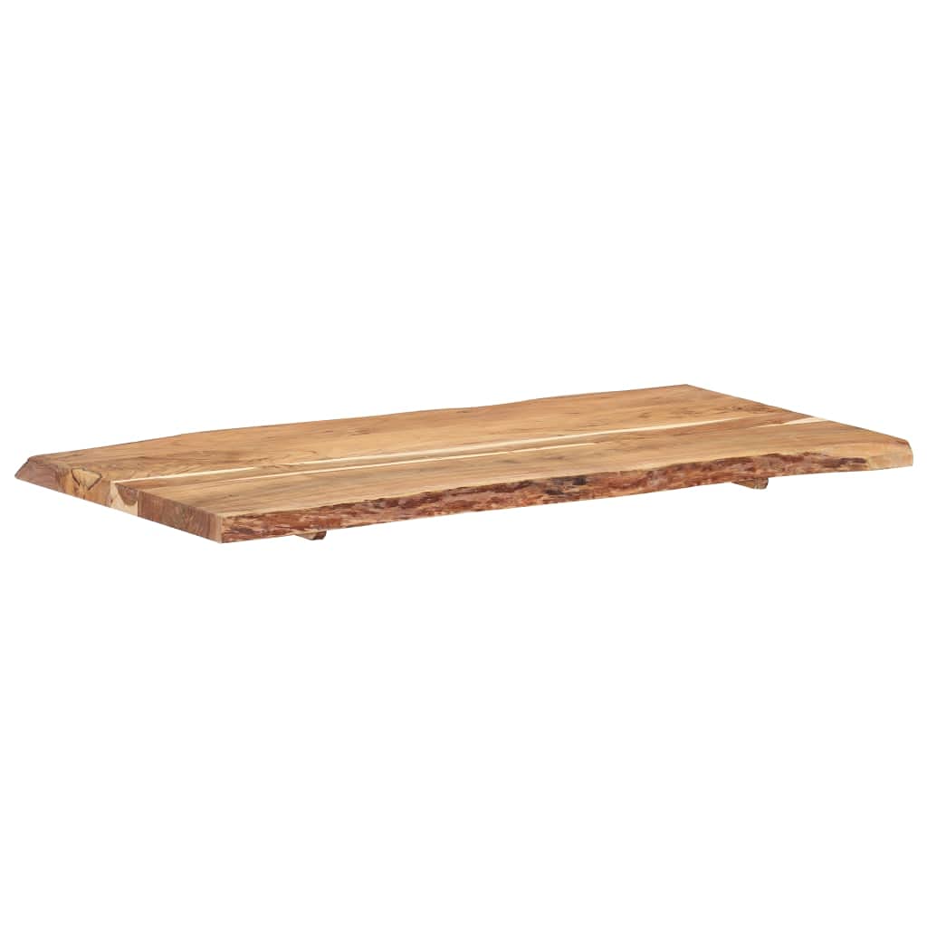 vidaXL Superficie de Mesa Restaurante Comedor Salón Sala de Estar Oficina Mueble Encimera Tablero 118x(50-60) x3,88 cm Madera Maciza Acacia
