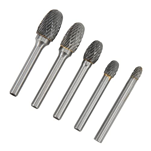 Set 5 Piezas Fresas de Carburo Doble Corte 6mm miniatura 5
