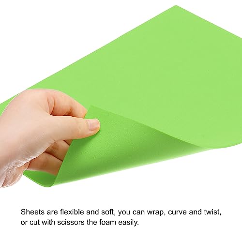 Image of uxcell EVA Foam Sheets Green 12 Inch x 9 Inch 2mm Thickness for Crafts DIY Pack of 30