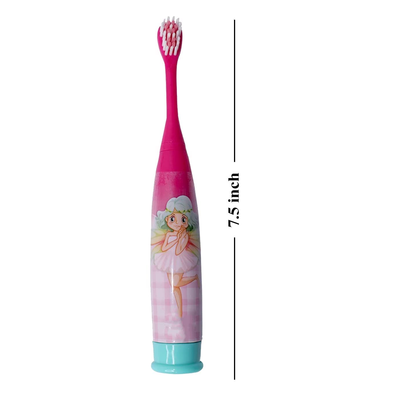 JAPSI Baby Cartoon Printed Extra Soft Electric Battery Powered Toothbrush |Non Toxic|Includes 1 Sensitive Brush Heads Electric Toothbrush : Age 3+ (Girls-Pink), 1 Piece - Image 6 thumbnail